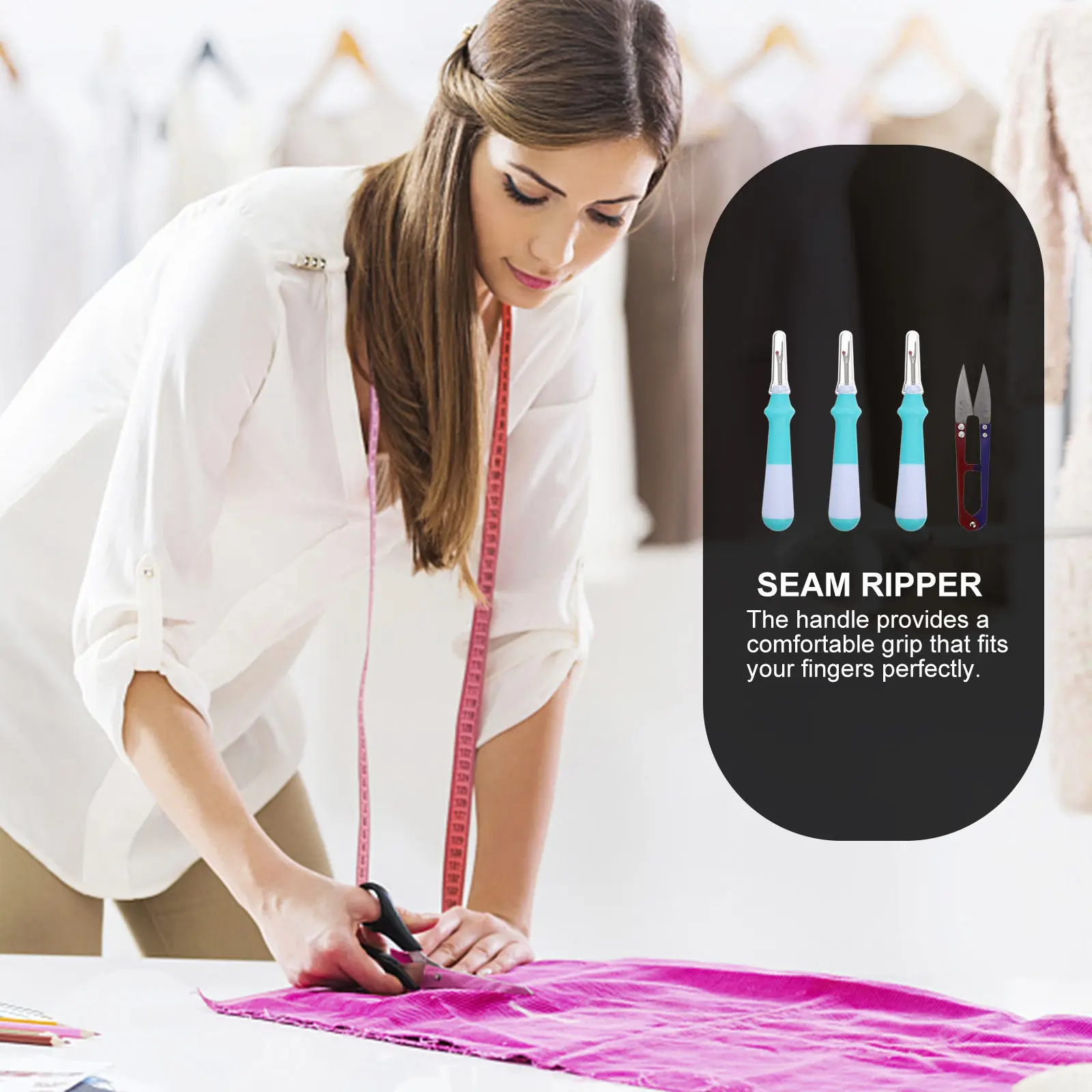 Sewing Seam Rippers Kit Integrated Remover Stitch Thread Embroidery Removal Tool
