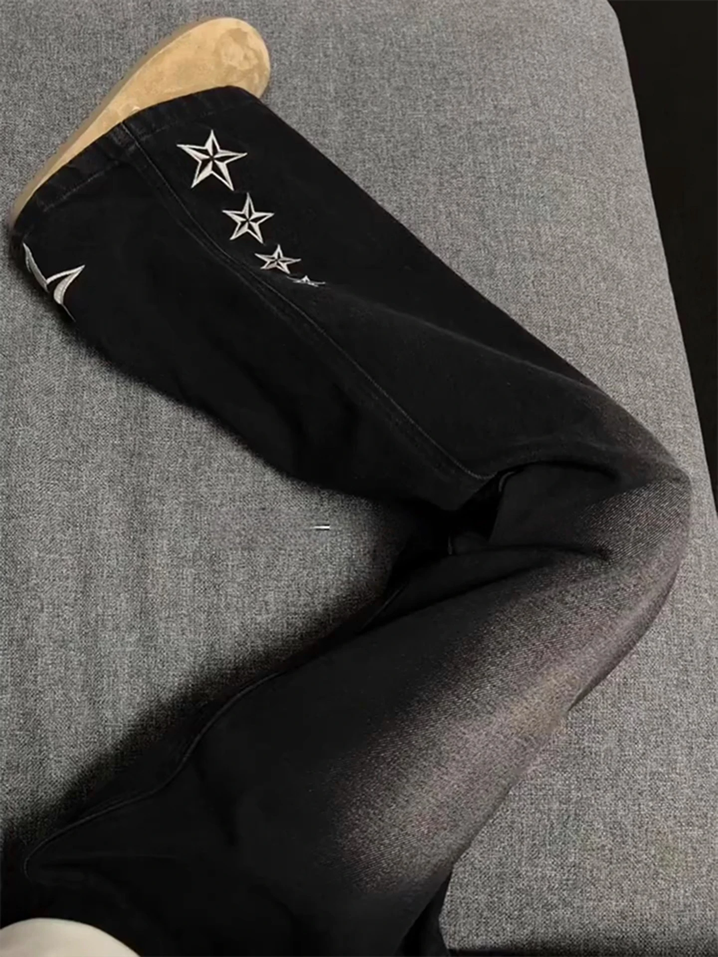 Мужские джинсы с вышивкой Bla Star High Street Vibe, расклешенные брюки CleanFit Knife, осенне-зимние джинсовые прямые брюки
Мужские джинсы с вышивкой Bla Star High Street Vibe, расклешенные брюки CleanFit Knife, осенне-зимние джинсовые прямые брюки