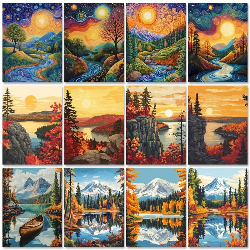 GATYZTORY Diy Paint By Number For Adults Forest Landscape Acrylic Paint Natural scenery Canvas Painting Numbers Home Decors Art
GATYZTORY Diy Paint By Number For Adults Forest Landscape Acrylic Paint Natural scenery Canvas Painting Numbers Home Decors Art
