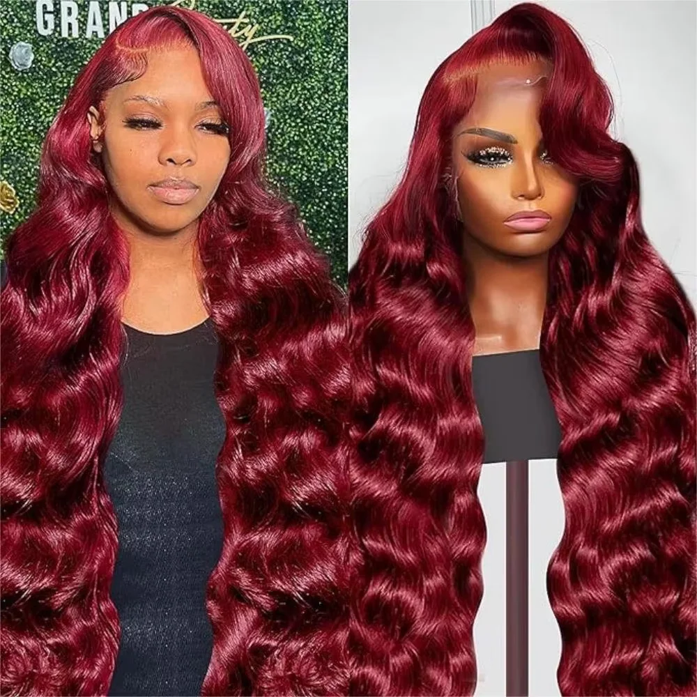 13x6 Hd Lace Front Human Hair Wig 99J Burgundy Preplucked Hd Transparent 13x4 Body Wave Human Hair Lace Frontal Wigs for Women
13x6 Hd Lace Front Human Hair Wig 99J Burgundy Preplucked Hd Transparent 13x4 Body Wave Human Hair Lace Frontal Wigs for Women