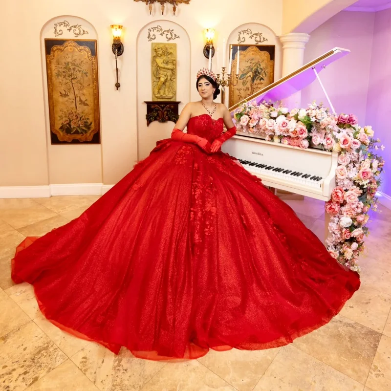Блестящее красное платье Quinceanera по индивидуальному заказу с открытыми плечами, тюлевая аппликация, бусины, цветок, длинный хвост, бант, платья de 15, Quinceanera
Блестящее красное платье Quinceanera по индивидуальному заказу с открытыми плечами, тюлевая аппликация, бусины, цветок, длинный хвост, бант, платья de 15, Quinceanera