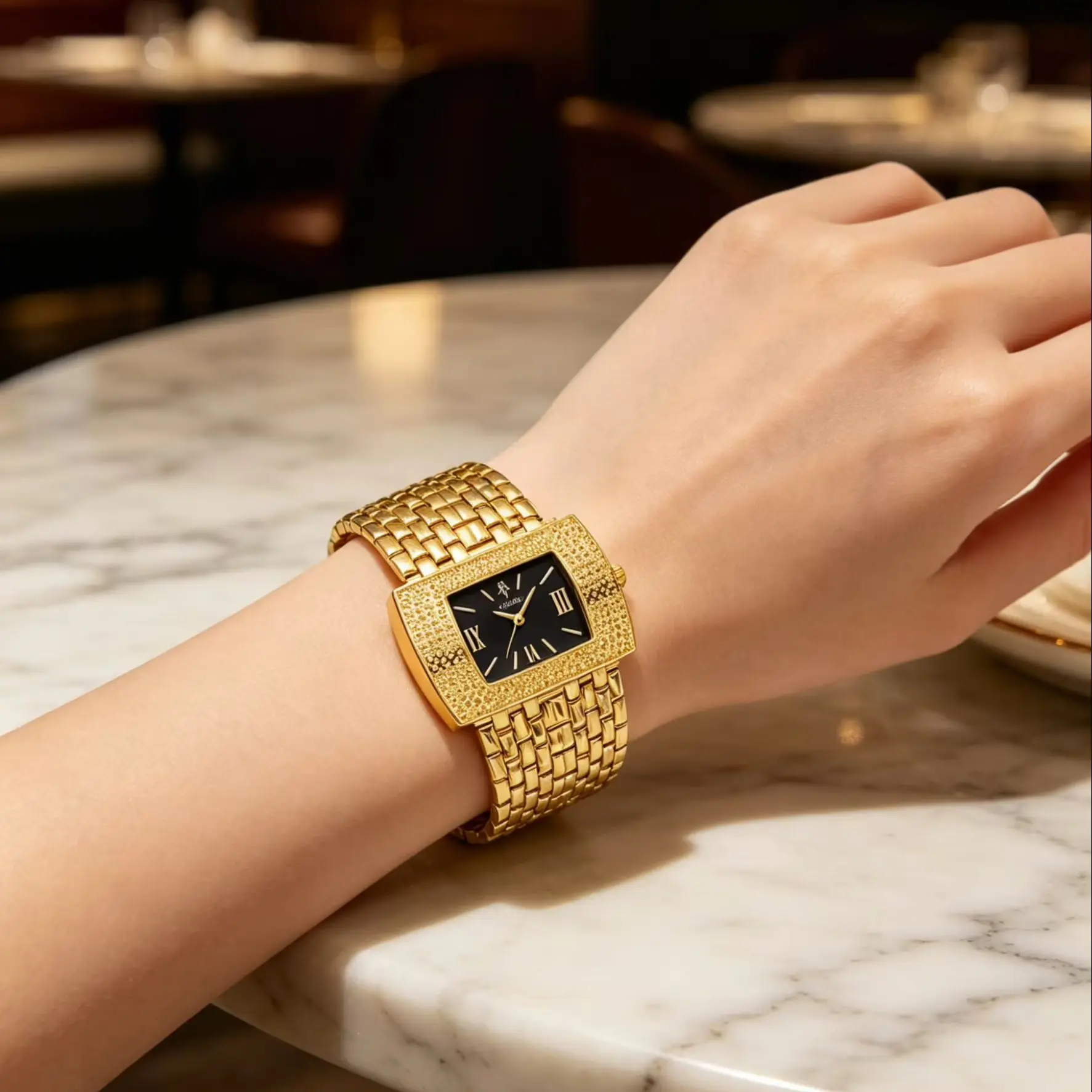 Vintage Gold Silver Square Case Ladies Mens Wristwatch Elegant Roman Dial Alloy Link Band Daily Waterproof Quartz Gift Watch YaLaLuSi
Vintage Gold Silver Square Case Ladies Mens Wristwatch Elegant Roman Dial Alloy Link Band Daily Waterproof Quartz Gift Watch YaLaLuSi