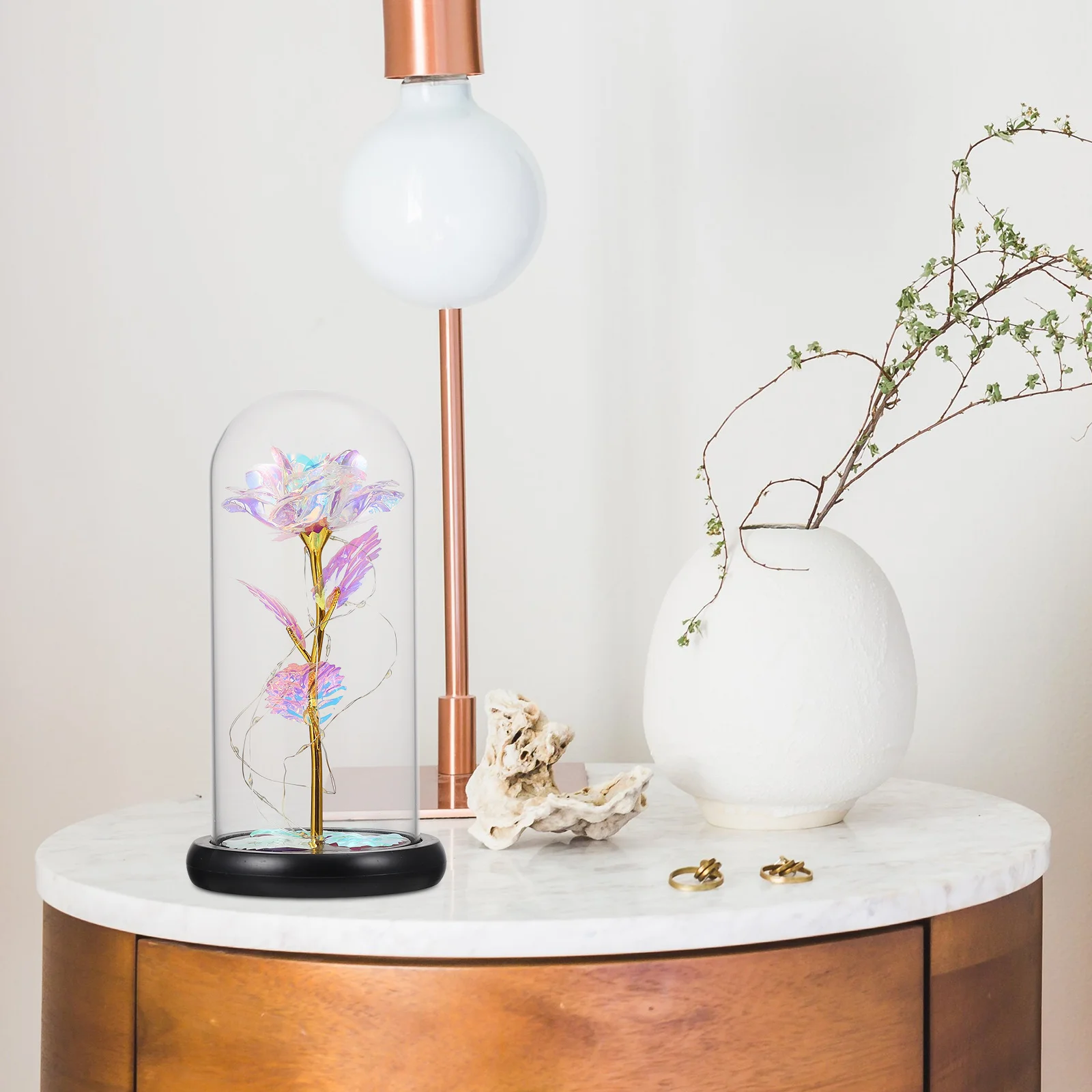 1Pcs Artificial Decoration Eco-Friendly Glass Dome Home Office Adornment Valentine's Day Gift Simulation 
1Pcs Artificial Decoration Eco-Friendly Glass Dome Home Office Adornment Valentine's Day Gift Simulation