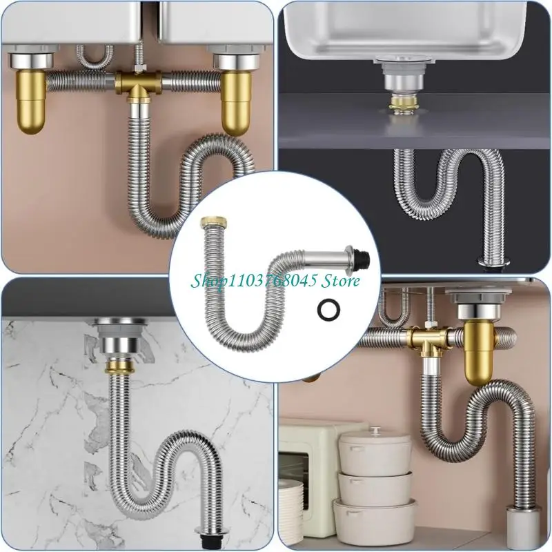 R53F Rusts Proof Bathroom Sink Drain Pipe Single-Trough Drain Hose for Bathroom
R53F Rusts Proof Bathroom Sink Drain Pipe Single-Trough Drain Hose for Bathroom
