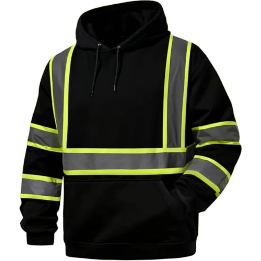 High Visibility Reflective Hoodies for Men Class 3 Safety Sweatshirts with Pockets Hi Vis Zipper Sweatshirt
High Visibility Reflective Hoodies for Men Class 3 Safety Sweatshirts with Pockets Hi Vis Zipper Sweatshirt