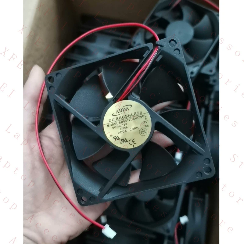 D 1PCS New AD0912US-A70GL 12V 0.30A 2-Wire Cooling Fan #as
D 1PCS New AD0912US-A70GL 12V 0.30A 2-Wire Cooling Fan #as