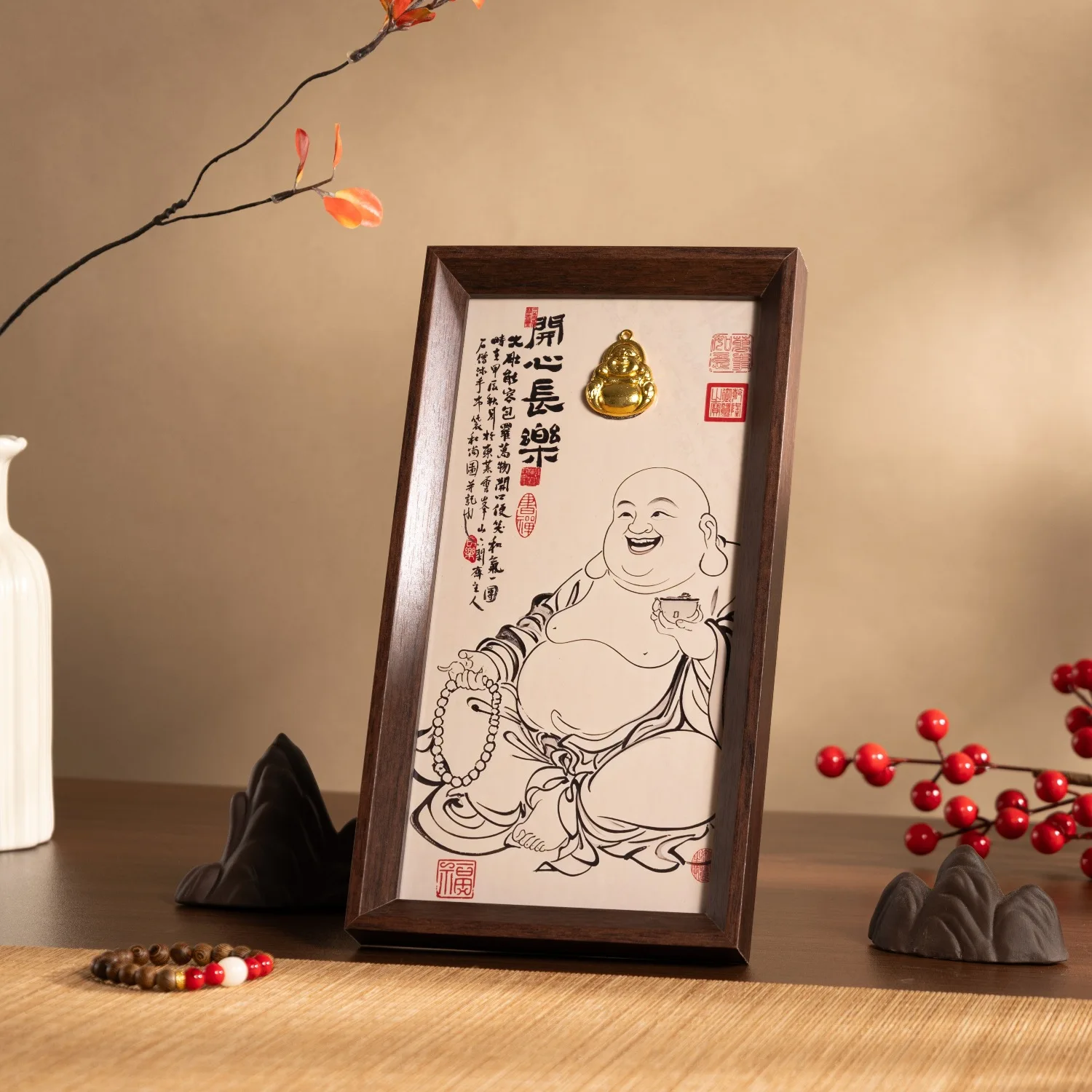 Maitreya Buddha Laughing Buddha 'Joy & Longevity' Zen Decor Calming Office/Tea Room Desktop Ornament Moving To A New House Gift
Maitreya Buddha Laughing Buddha 'Joy & Longevity' Zen Decor Calming Office/Tea Room Desktop Ornament Moving To A New House Gift