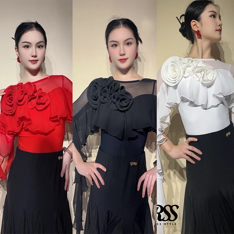 2025 Luxury Flower Ballroom Dance Tops Women Bodysuit Waltz Dance Performance Clothing Club Latin Salsa Dance Clothes BL15997
2025 Luxury Flower Ballroom Dance Tops Women Bodysuit Waltz Dance Performance Clothing Club Latin Salsa Dance Clothes BL15997