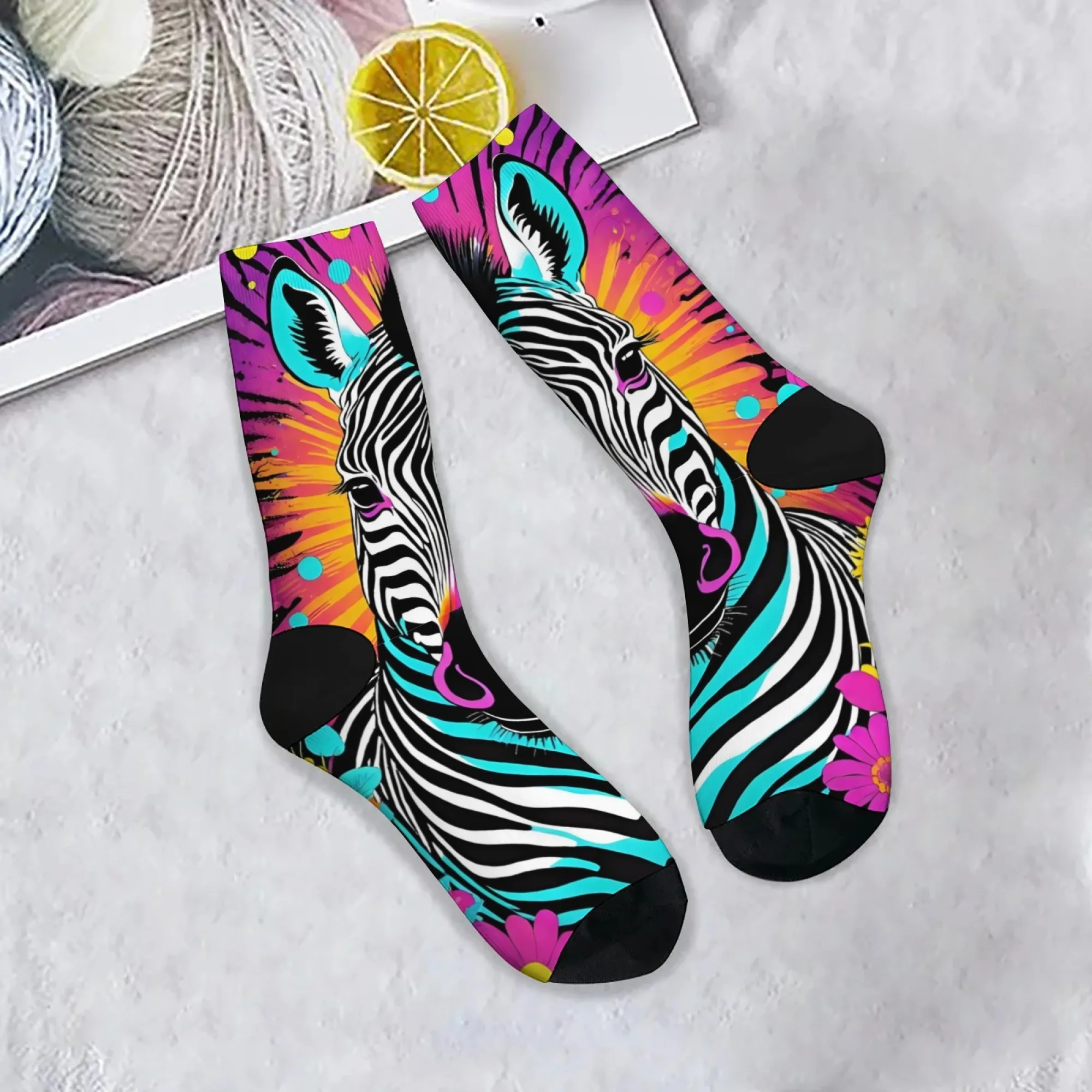 Colorful Zebra Pop Art Men's Socks Novelty Funny Compression Socks Comfortable Non-Slip Street Hip-Hop Retro Fashion Socks Gift
Colorful Zebra Pop Art Men's Socks Novelty Funny Compression Socks Comfortable Non-Slip Street Hip-Hop Retro Fashion Socks Gift