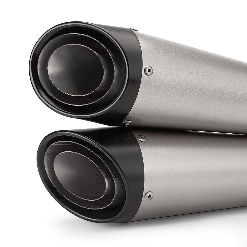 Universal Motorcycle Exhaust Pipe Silencer, Double Hole Exhaust Pipe, Stainless Steel, High Quality, 51MM, C26
Universal Motorcycle Exhaust Pipe Silencer, Double Hole Exhaust Pipe, Stainless Steel, High Quality, 51MM, C26