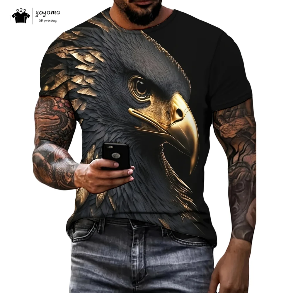 Мужская футболка New Eagle с 3D принтом, винтажные дышащие мужские топы с животными, трендовая мужская футболка с коротким рукавом, модная мужская одежда с круглым вырезом
Мужская футболка New Eagle с 3D принтом, винтажные дышащие мужские топы с животными, трендовая мужская футболка с коротким рукавом, модная мужская одежда с круглым вырезом