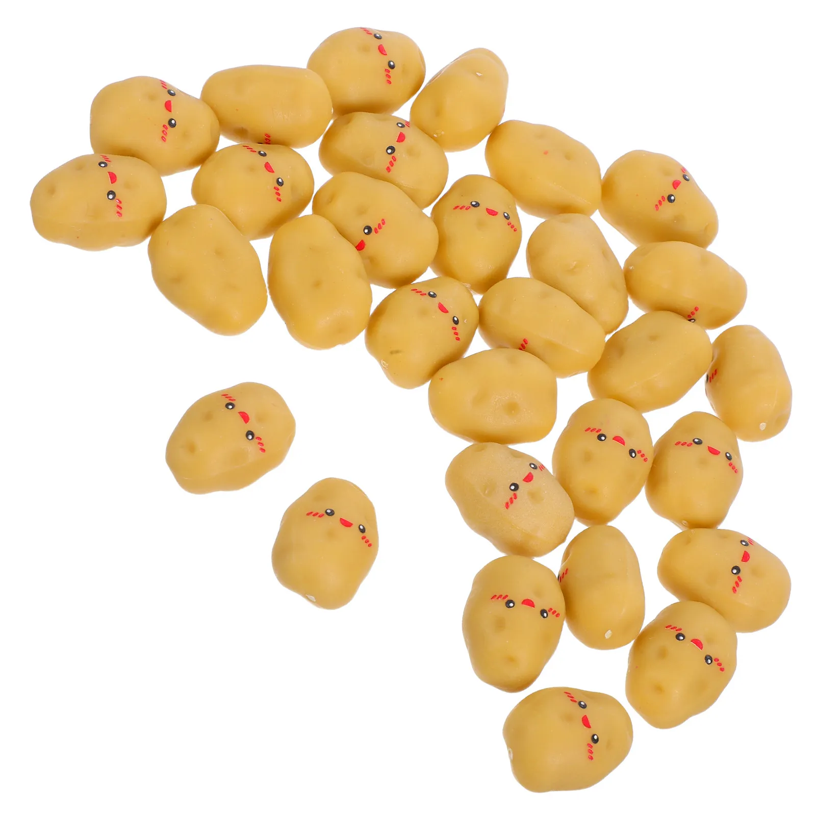 30Pcs Mini Artificial Potatoes Lifelike Lightweight Fake Vegetables for Decor Malls Restaurants Exhibitions Farms Creative
30Pcs Mini Artificial Potatoes Lifelike Lightweight Fake Vegetables for Decor Malls Restaurants Exhibitions Farms Creative