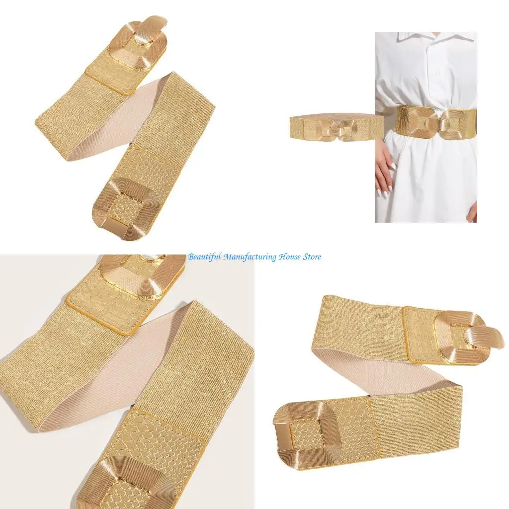 E56A Simple Elastic Wide Belt For Women Dress Comfortable And Stretchy Corset Belt Waiststrap For Evening Party Formal Event
E56A Simple Elastic Wide Belt For Women Dress Comfortable And Stretchy Corset Belt Waiststrap For Evening Party Formal Event