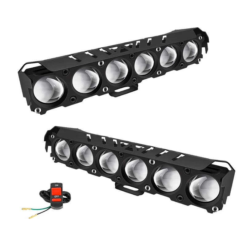 Motorcycle LED Spotlights 6 Lens Motorbike LED Fog Lamp Hi/Low Beam Scooter SUV ATV Running Lamp For Off-road 4X4 ATV SUV 12V
Motorcycle LED Spotlights 6 Lens Motorbike LED Fog Lamp Hi/Low Beam Scooter SUV ATV Running Lamp For Off-road 4X4 ATV SUV 12V