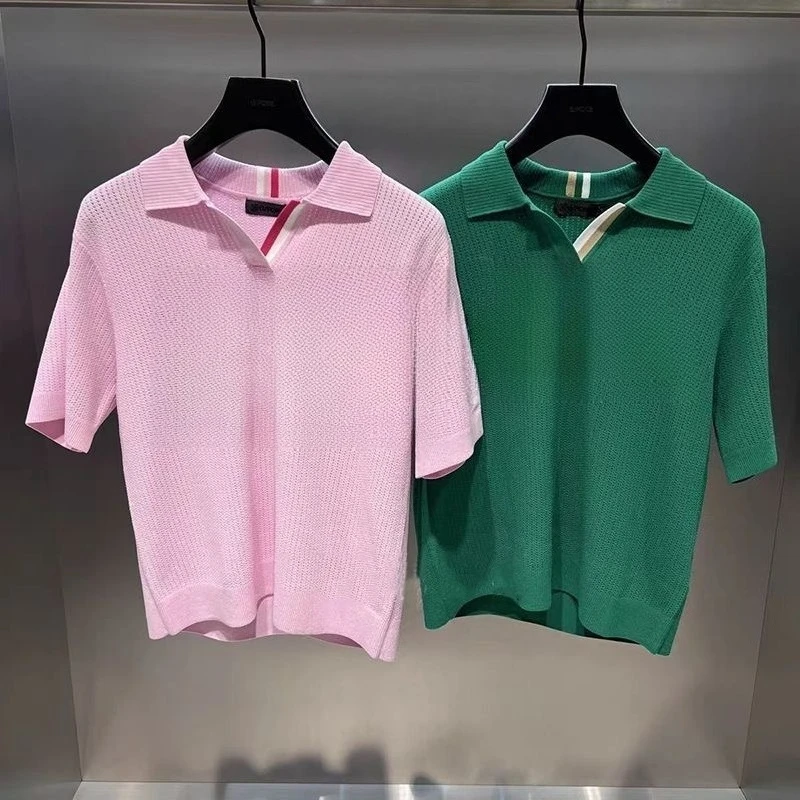2026 Breathable Mesh Knit Golf Polo Shirt, Letter Embroidery Short Sleeve Top, Casual Sports T-Shirt
2026 Breathable Mesh Knit Golf Polo Shirt, Letter Embroidery Short Sleeve Top, Casual Sports T-Shirt