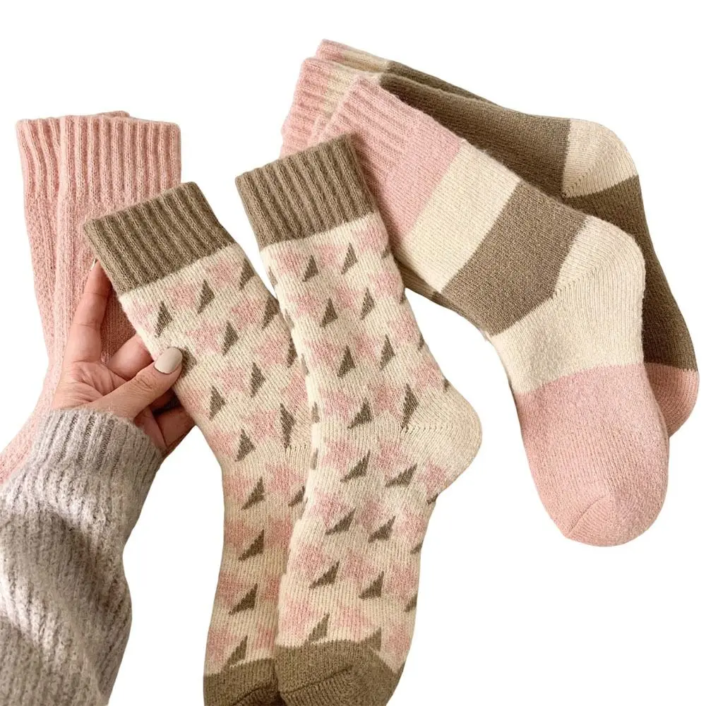 Fashionable Thickened Women's Socks Pink Color Cold Proof Thermal Long Socks Comfortable Long Sock Daily Use
Fashionable Thickened Women's Socks Pink Color Cold Proof Thermal Long Socks Comfortable Long Sock Daily Use