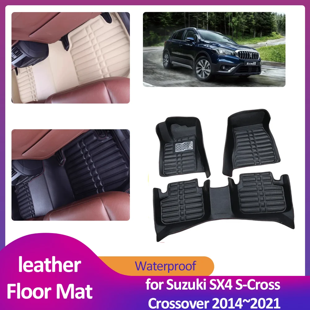 Автомобильный напольный коврик для Suzuki SX4 S-Cross 2014 ~ 2021 2015 2016 2017 2018 2019 2020 кожаный внутренний вкладыш для ног водонепроницаемый коврик пользовательские аксессуары для ковров
Автомобильный напольный коврик для Suzuki SX4 S-Cross 2014 ~ 2021 2015 2016 2017 2018 2019 2020 кожаный внутренний вкладыш для ног водонепроницаемый коврик пользовательские аксессуары для ковров