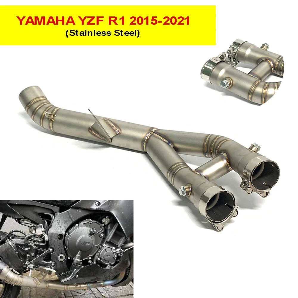 Slip on For YAMAHA YZF R1 YZF-R1 Exhaust Motorcycle Mid Pipe Link Modified Motorcross Stainless Steel Tube 2015 2016 2017 2021
Slip on For YAMAHA YZF R1 YZF-R1 Exhaust Motorcycle Mid Pipe Link Modified Motorcross Stainless Steel Tube 2015 2016 2017 2021