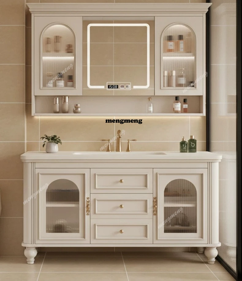 French washstand Floor-to-ceiling bathroom cabinet Washbasin cabinet Combination washstand Ceramic integrated basin
French washstand Floor-to-ceiling bathroom cabinet Washbasin cabinet Combination washstand Ceramic integrated basin