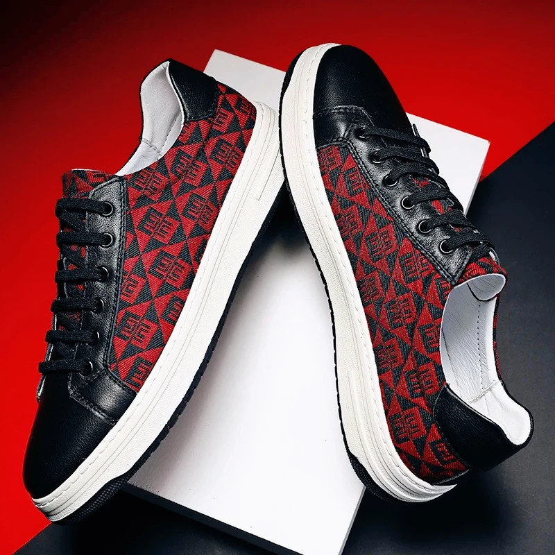 Men's Wine Red Casual Sports Shoes, High-quality Handcrafted Leather Shoes, Street Fashion, Durable and Trendy Skate Shoes
Men's Wine Red Casual Sports Shoes, High-quality Handcrafted Leather Shoes, Street Fashion, Durable and Trendy Skate Shoes