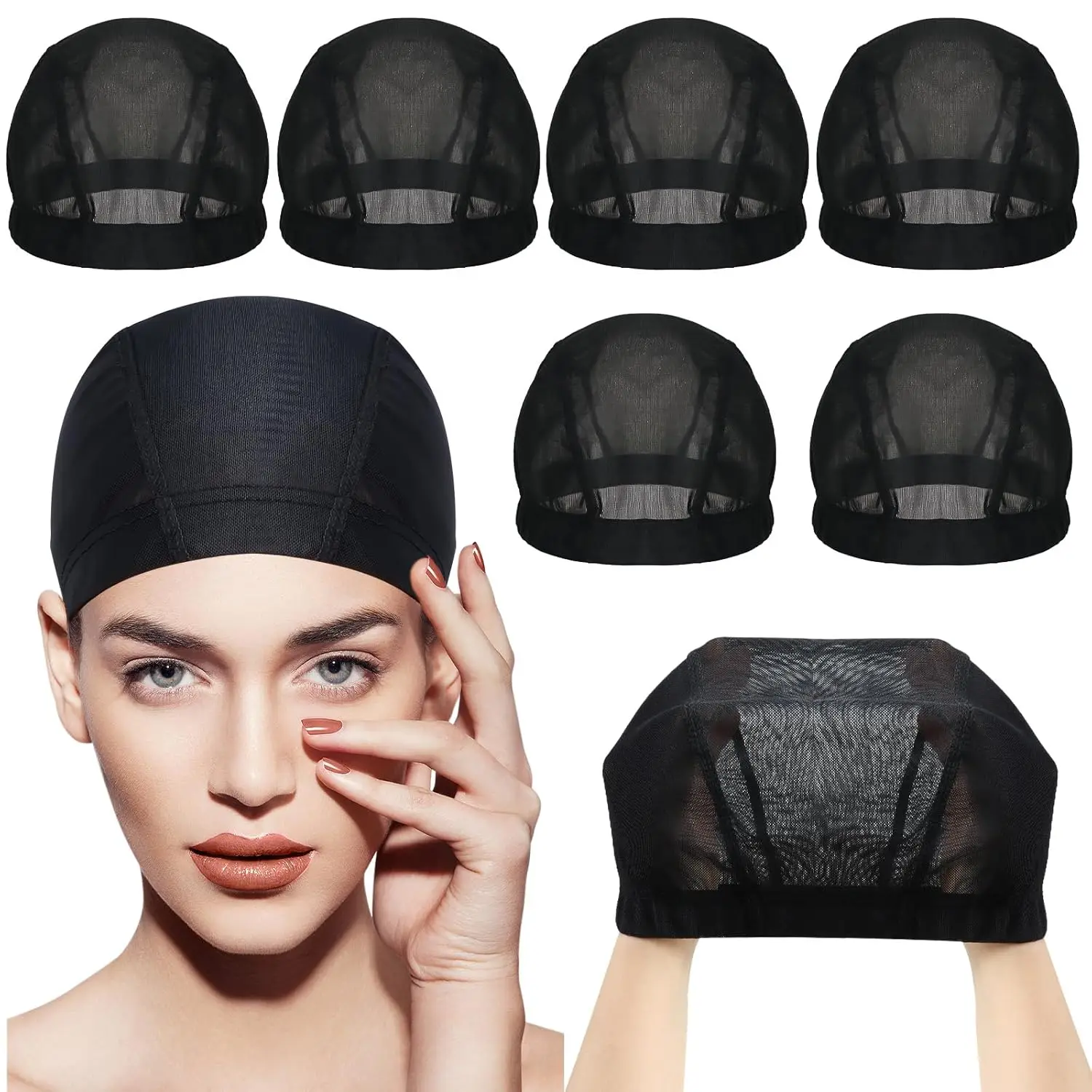 6 PCS MeshBlack Wig Caps for Women, breathable and comfortable ,Stretchable Nylon Net Dome Cap for Wigs Suitable for Daily Life
6 PCS MeshBlack Wig Caps for Women, breathable and comfortable ,Stretchable Nylon Net Dome Cap for Wigs Suitable for Daily Life