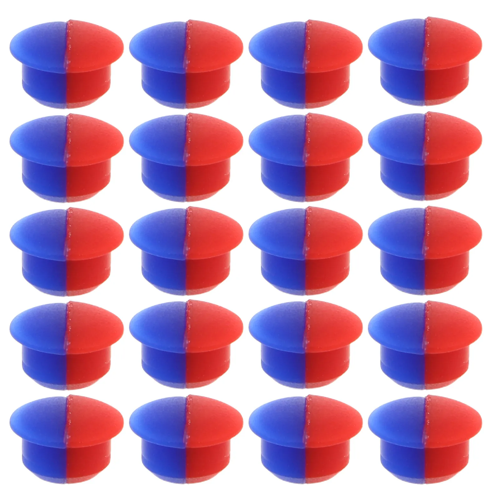 20Pcs Hot Cold Faucet Indicator Red Blue Temperature Sign Buttons for 6.7mm Holes Kitchen Bathroom Sink Handle Replacement
20Pcs Hot Cold Faucet Indicator Red Blue Temperature Sign Buttons for 6.7mm Holes Kitchen Bathroom Sink Handle Replacement