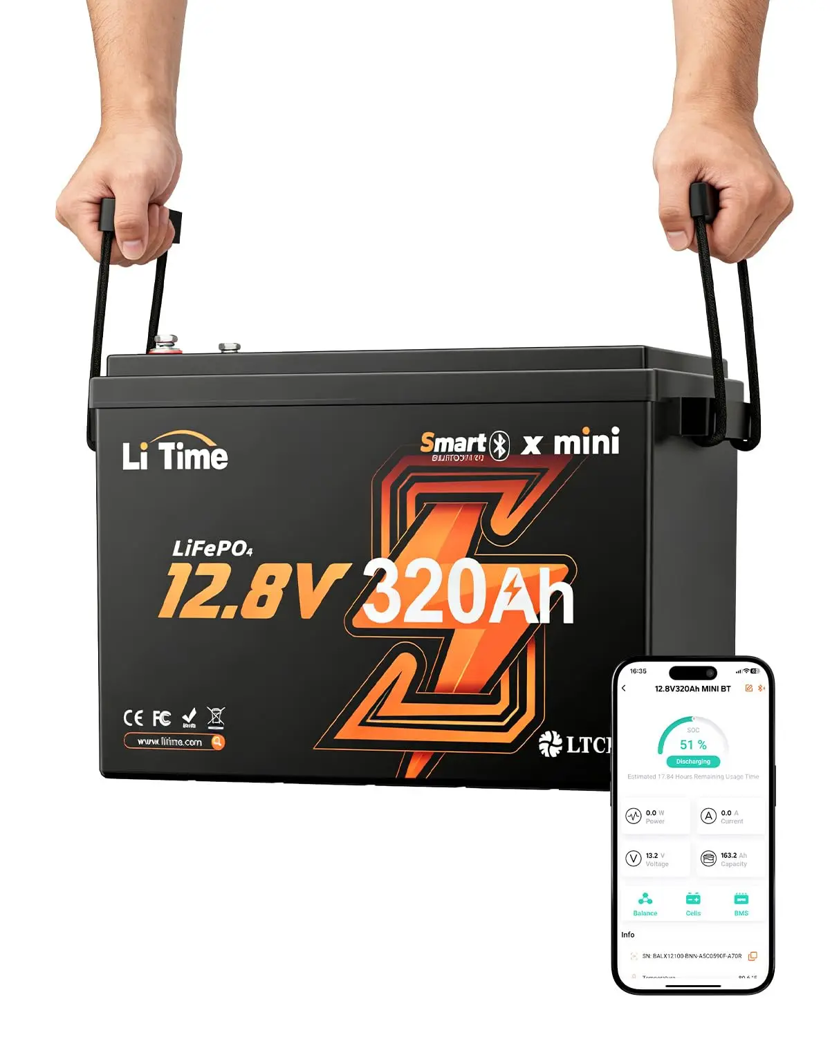 12V 320Ah LiFePO4 Battery Bluetooth 200A BMS IP65 15000 Deep Cycles RV Trolling Motor Customized
12V 320Ah LiFePO4 Battery Bluetooth 200A BMS IP65 15000 Deep Cycles RV Trolling Motor Customized
