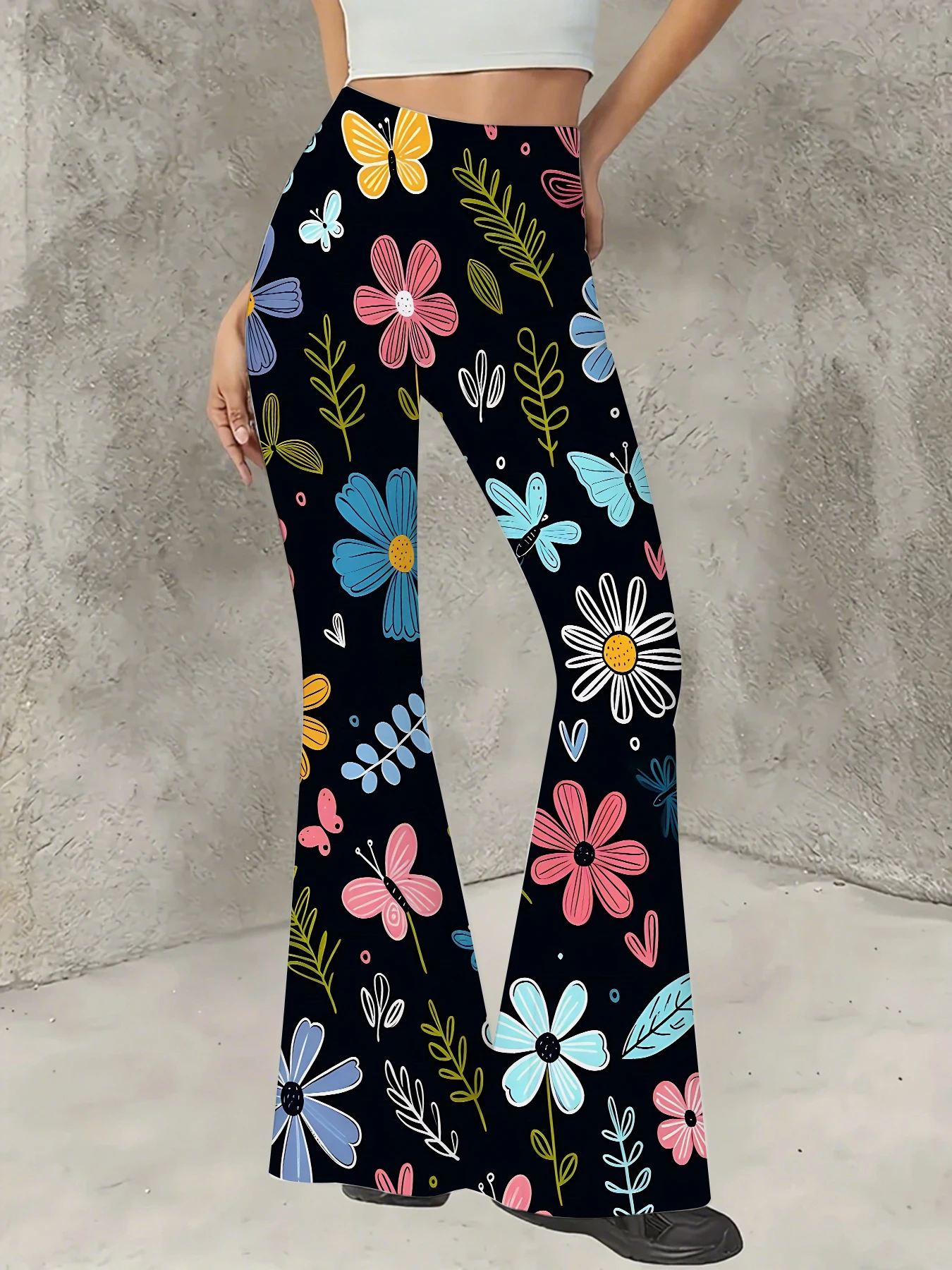 Korean Style Printed Flare Pants Women High Waist Slim Fit Bell Bottom Leggings
Korean Style Printed Flare Pants Women High Waist Slim Fit Bell Bottom Leggings
