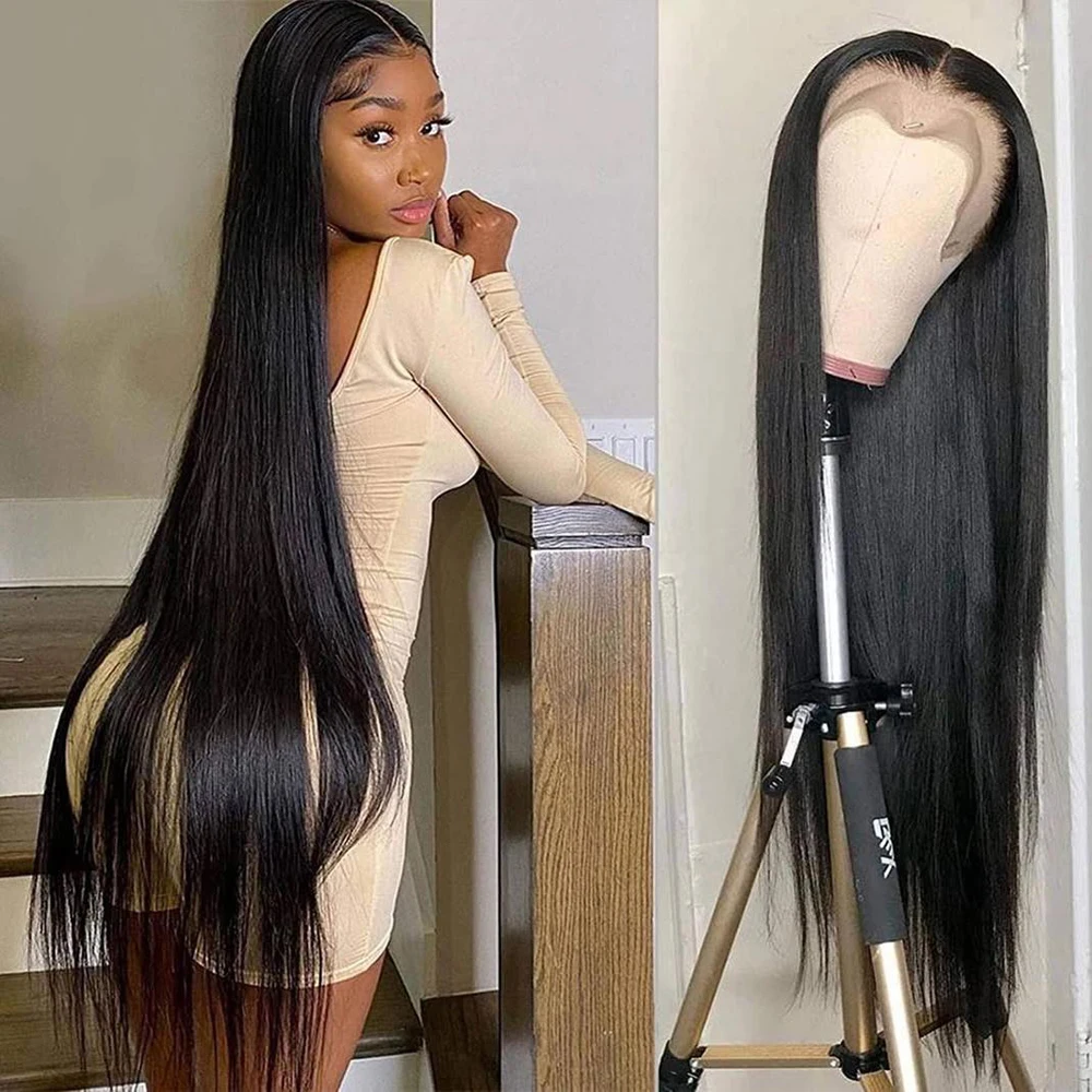 Long 40Inch 13x6 HD Transparent Lace Frontal Wig Bone Straight 13x4 Lace Front Wigs 38INCH 100% Human Hair Wigs For Black Women
Long 40Inch 13x6 HD Transparent Lace Frontal Wig Bone Straight 13x4 Lace Front Wigs 38INCH 100% Human Hair Wigs For Black Women