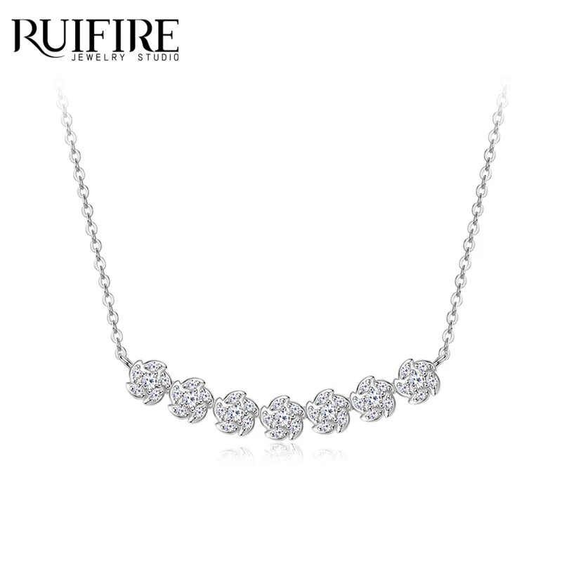 RUIFIRE 100% All Moissanite Necklace for Women Sparkling Flower Pendant Jewelry S925 Sterling Silver Chain Necklace Jewelry Gift
RUIFIRE 100% All Moissanite Necklace for Women Sparkling Flower Pendant Jewelry S925 Sterling Silver Chain Necklace Jewelry Gift