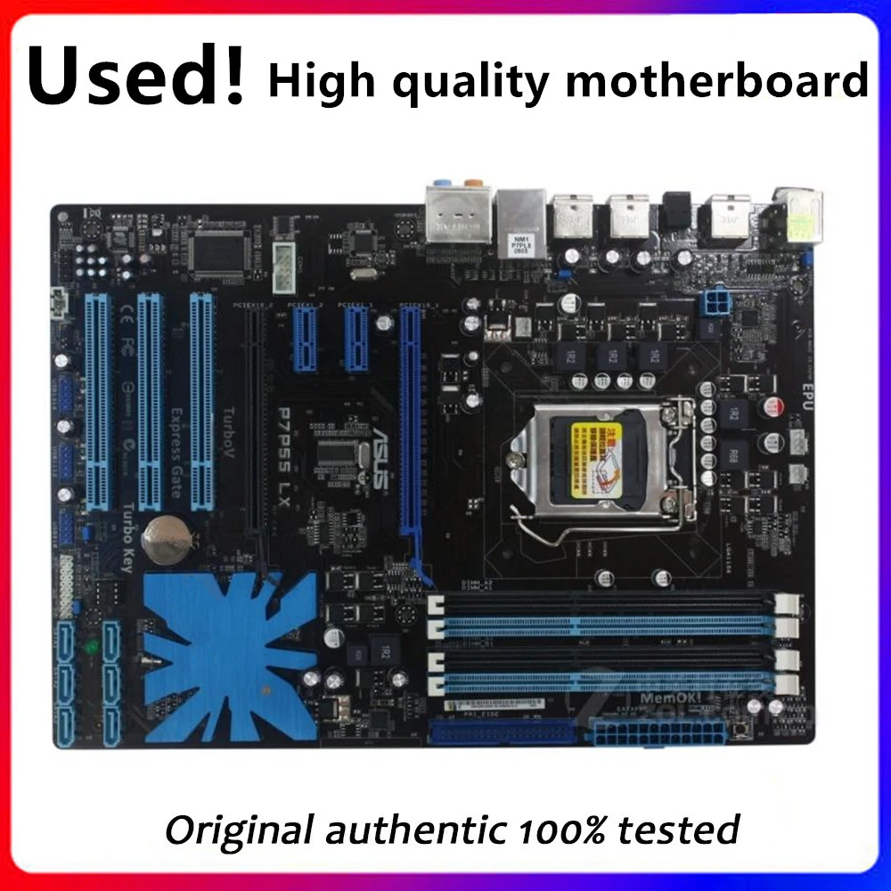 For ASUS P7P55 LX Motherboard LGA 1156 DDR3 16GB For Intel P55 P7P55 Desktop Mainboard SATA II PCI-E X16 Used AMI BIOS
For ASUS P7P55 LX Motherboard LGA 1156 DDR3 16GB For Intel P55 P7P55 Desktop Mainboard SATA II PCI-E X16 Used AMI BIOS