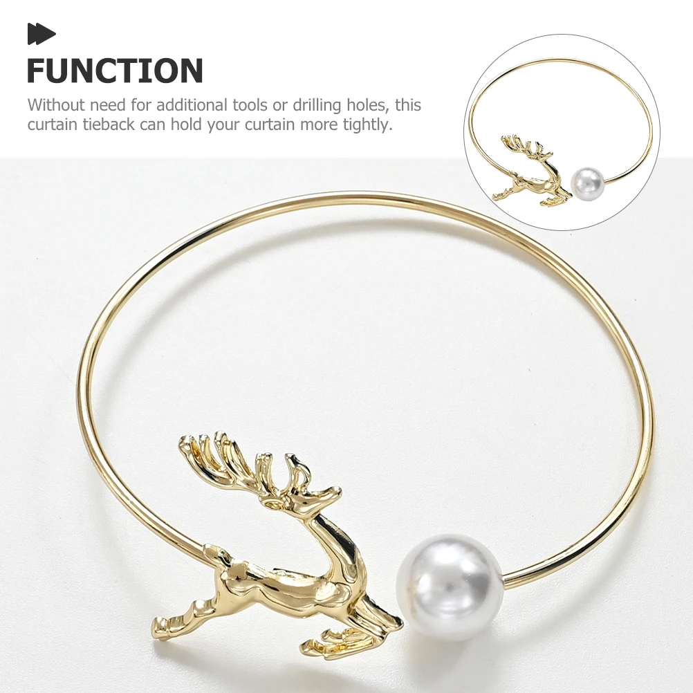 Curtain Tiebacks Metal Elk Pearl Decorative Accessories for Bedroom Living Room Modern Curtain Holder Drapery Holdbacks
Curtain Tiebacks Metal Elk Pearl Decorative Accessories for Bedroom Living Room Modern Curtain Holder Drapery Holdbacks