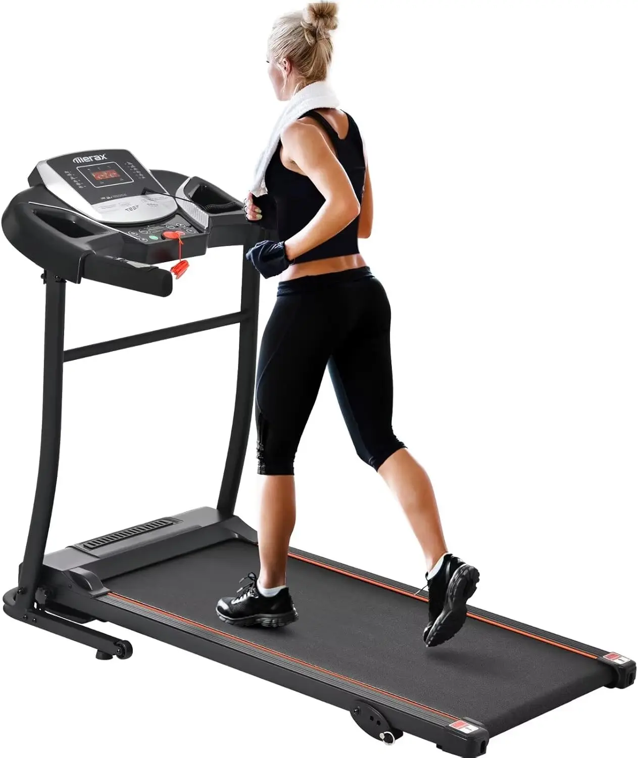 Electric Folding Treadmills for Home 3Level Incline Treadmill with Pulse Sensors, 2.5HP Quiet Brushless, 7.5MPH, 300lbs Capacity
Electric Folding Treadmills for Home 3Level Incline Treadmill with Pulse Sensors, 2.5HP Quiet Brushless, 7.5MPH, 300lbs Capacity