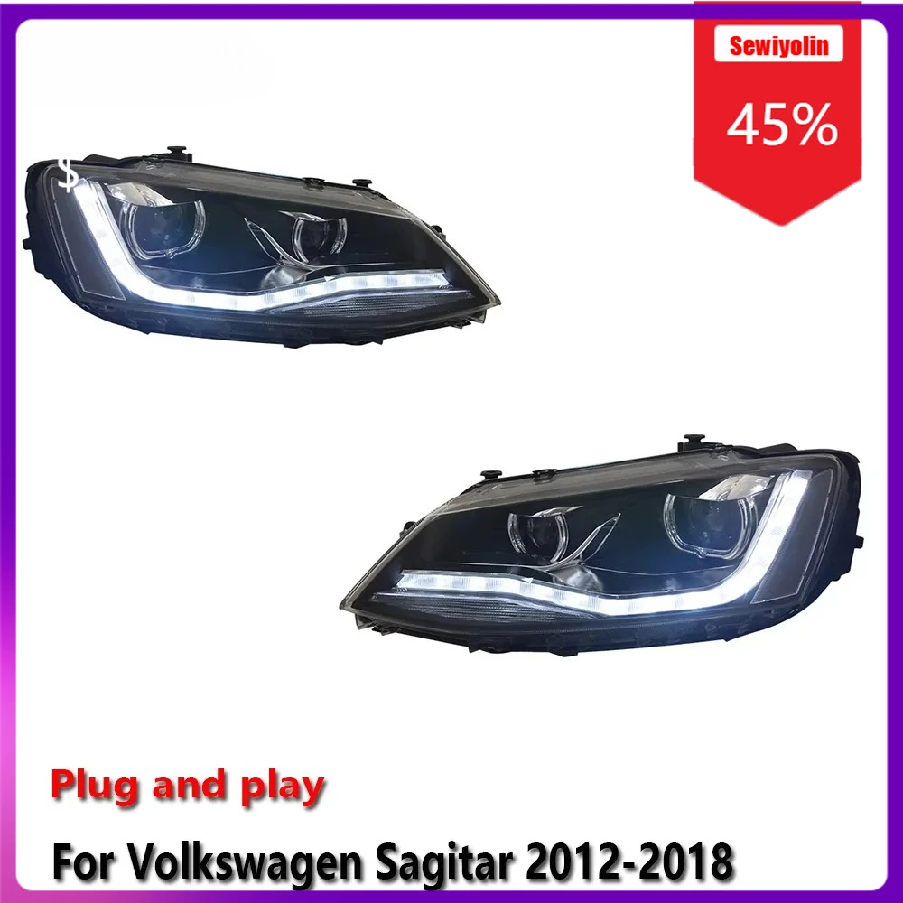 Sewiyolin Car LED Lamp Headlight Assemblies For Volkswagen Sagitar 2012-2018 Fog DRL Brake Turn Signal Lamp Plug and Play
Sewiyolin Car LED Lamp Headlight Assemblies For Volkswagen Sagitar 2012-2018 Fog DRL Brake Turn Signal Lamp Plug and Play