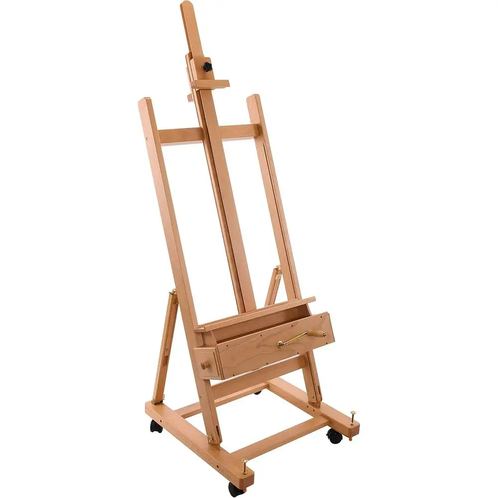 Extra Large Adjustable Wooden Studio Easel - Heavy Duty, 132 Mast, 81 Canvas, Storage Tray, Painting Holder, Floor Stand, Wheels
Extra Large Adjustable Wooden Studio Easel - Heavy Duty, 132 Mast, 81 Canvas, Storage Tray, Painting Holder, Floor Stand, Wheels