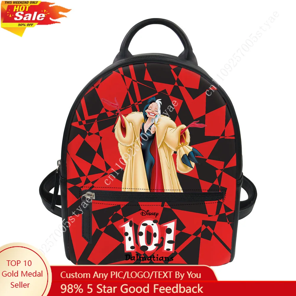 Cruella de Vil Backpack Disney Cartoon Decorate Leather Bags Design Your Photo Logo Text Party Holiday Custom Gifts
Cruella de Vil Backpack Disney Cartoon Decorate Leather Bags Design Your Photo Logo Text Party Holiday Custom Gifts