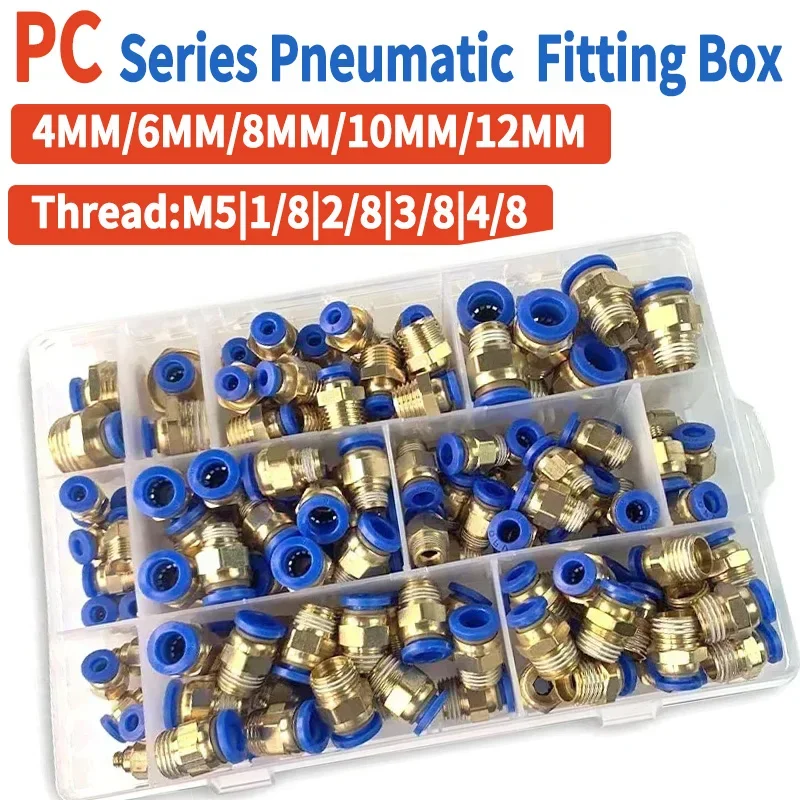 Boxed PC Series 4mm 6mm 8mm 10mm 12mm Air Joint Connectors Hose Tube Pneumatic Fittings 1/4 1/8 Push in Quick Release Couplings
Boxed PC Series 4mm 6mm 8mm 10mm 12mm Air Joint Connectors Hose Tube Pneumatic Fittings 1/4 1/8 Push in Quick Release Couplings