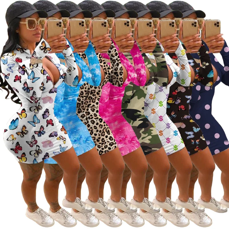 Casual Printed Long Sleeve Dress Multicolored Women's Dress Independent Station Hot Sale British Style Polyester Fiber Short ...
Casual Printed Long Sleeve Dress Multicolored Women's Dress Independent Station Hot Sale British Style Polyester Fiber Short ...