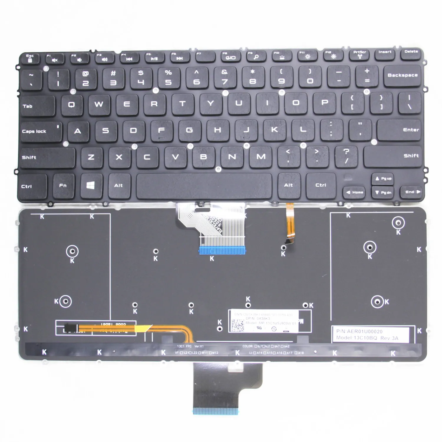 New US Keyboard for DELL Precision M3800 XPS15 XPS 15-9530 15 9530 Laptop Keyboard English Backlit
New US Keyboard for DELL Precision M3800 XPS15 XPS 15-9530 15 9530 Laptop Keyboard English Backlit