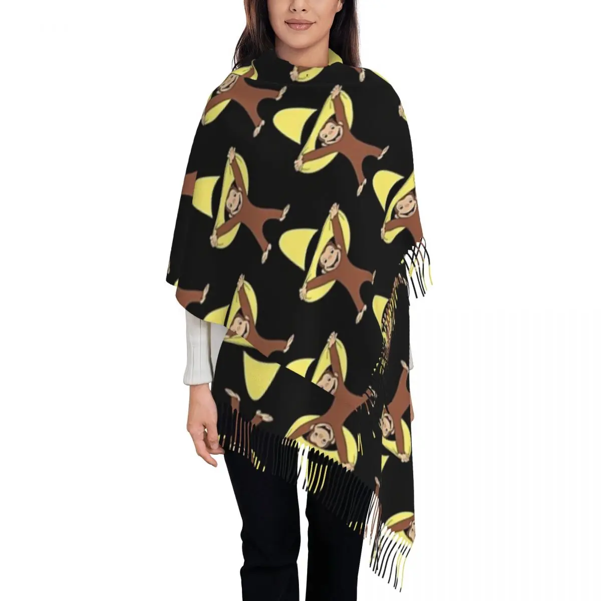 Curious George Scarf Tassel Scarves for Women Soft Warm Shawls and Wraps Large Fall Winter Shawl Wrap
Curious George Scarf Tassel Scarves for Women Soft Warm Shawls and Wraps Large Fall Winter Shawl Wrap