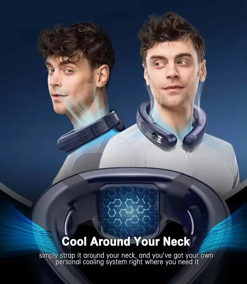 Обновленный новый полупроводниковый холодильный вентилятор на шею, интеллектуальный цифровой дисплей, безлопастной вентилятор двойного назначения для холодной и горячей воды.
Обновленный новый полупроводниковый холодильный вентилятор на шею, интеллектуальный цифровой дисплей, безлопастной вентилятор двойного назначения для холодной и горячей воды.