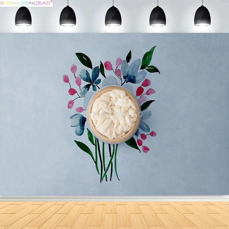 Newborn Backdrop For Photography Wooden Basket With Soft Stuffing Floral Wreath Background Photo Studios Prop YM-02
Newborn Backdrop For Photography Wooden Basket With Soft Stuffing Floral Wreath Background Photo Studios Prop YM-02