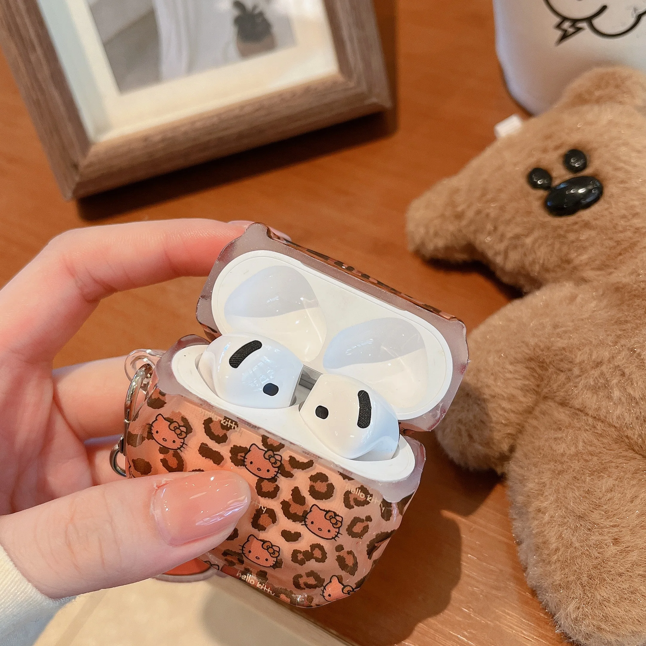 Cute For H-HelloK-Kitty Leopard Print Earphone Case For Airpods 1 2 3 4 Pro 2 3 Wireless Bluetooth Headset Protective Hard Cover
Cute For H-HelloK-Kitty Leopard Print Earphone Case For Airpods 1 2 3 4 Pro 2 3 Wireless Bluetooth Headset Protective Hard Cover