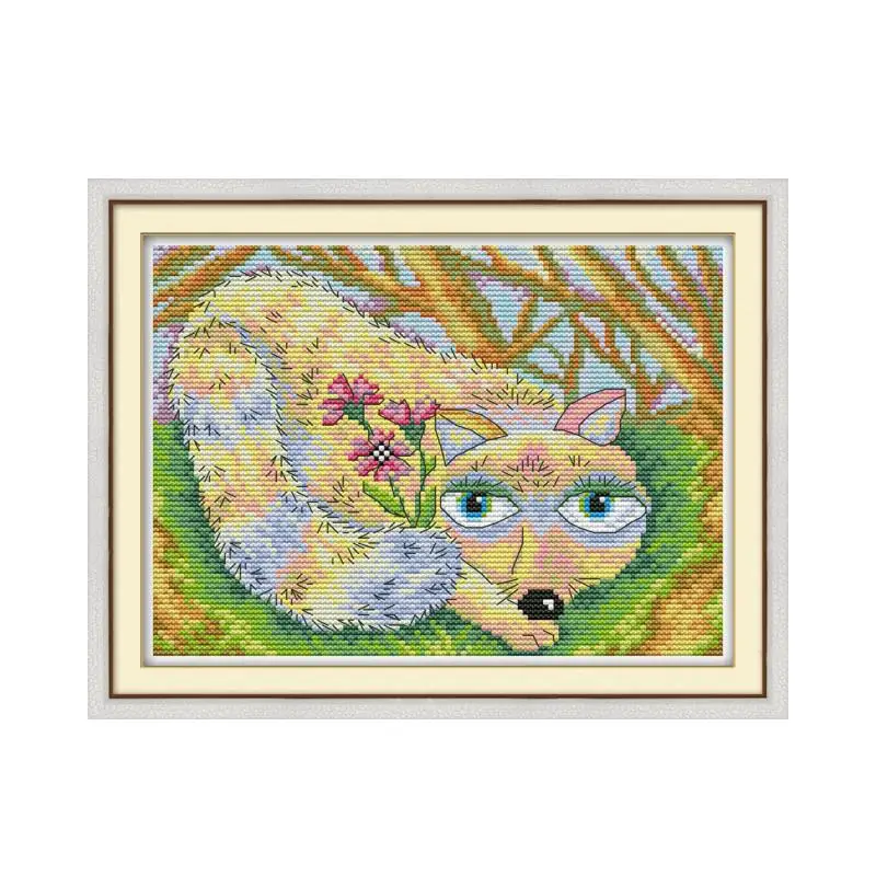 Набор для вышивки крестом Fox 2 Aida 14ct 11ct, канва с принтом, вышивка, сделай сам, рукоделие ручной работы
Набор для вышивки крестом Fox 2 Aida 14ct 11ct, канва с принтом, вышивка, сделай сам, рукоделие ручной работы