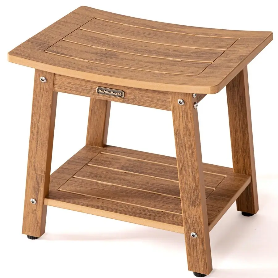 HDPS Shower Bench Seat for Inside, Waterproof Poly Lumber Shower Stool for Shaving Legs, Bathroom Foot Rest with Storage Shelf,
HDPS Shower Bench Seat for Inside, Waterproof Poly Lumber Shower Stool for Shaving Legs, Bathroom Foot Rest with Storage Shelf,