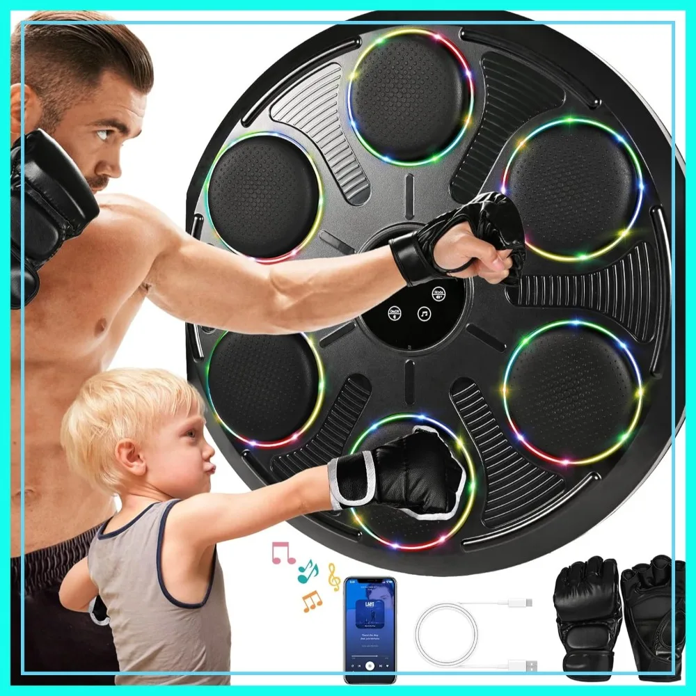 Smart Boxing Training Machine with Gloves, 12 Modes & 12 Speeds, Wall Mounted Punching Machine for Home Gym
Smart Boxing Training Machine with Gloves, 12 Modes & 12 Speeds, Wall Mounted Punching Machine for Home Gym