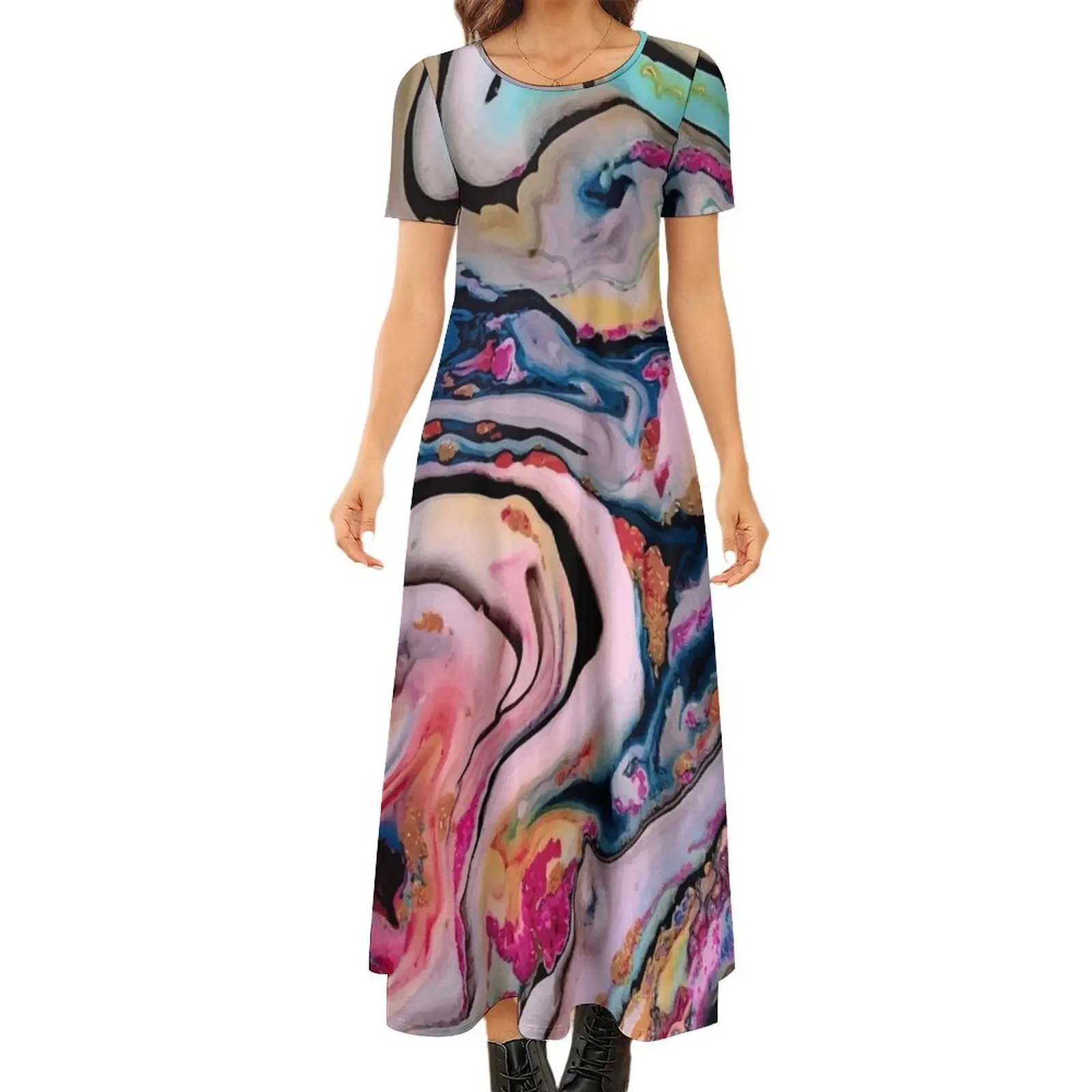 Colorful Fantasy Abstraction Round Neck Short Sleeve Dress dresses for womens 2024 dresses for official occasions
Colorful Fantasy Abstraction Round Neck Short Sleeve Dress dresses for womens 2024 dresses for official occasions