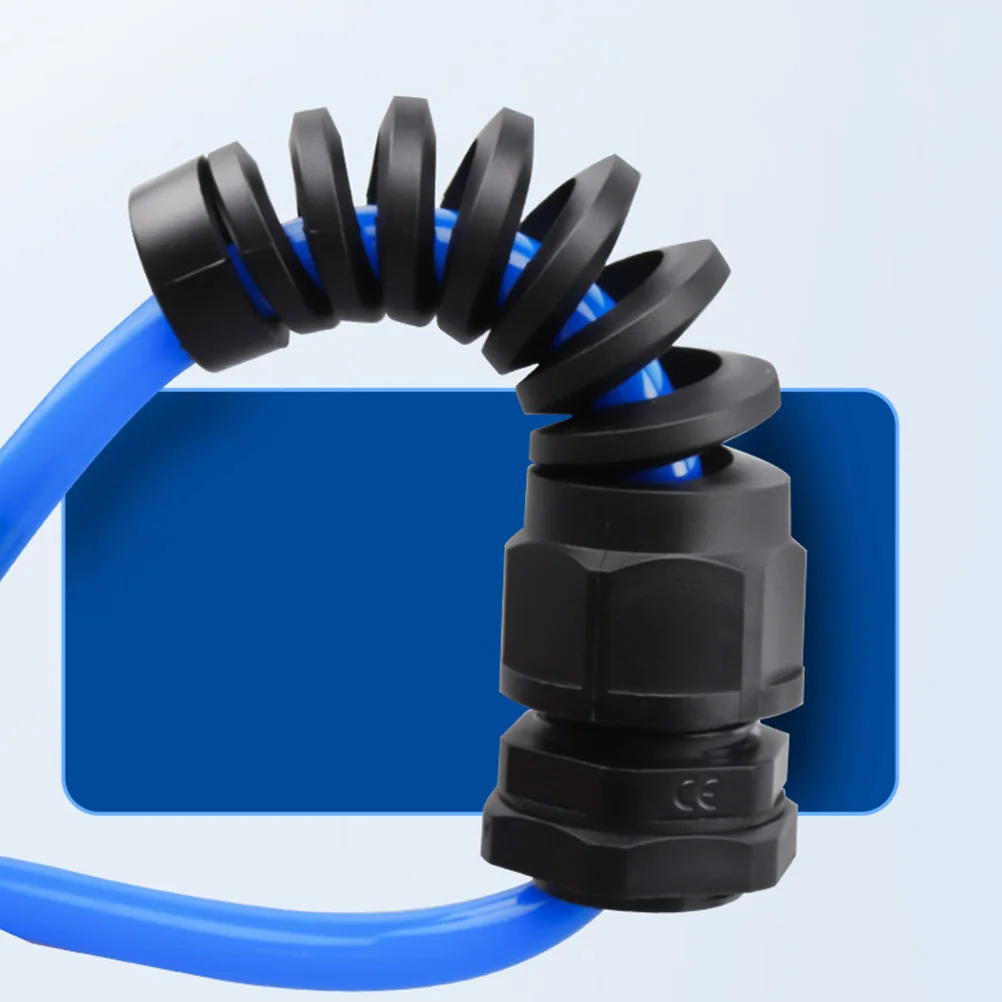 10 Pcs Black PG9 Cable Gl Strain Relief Connector Waterproof Protector Spring Style Anti Bending Nylon Adapters LED Lights
10 Pcs Black PG9 Cable Gl Strain Relief Connector Waterproof Protector Spring Style Anti Bending Nylon Adapters LED Lights