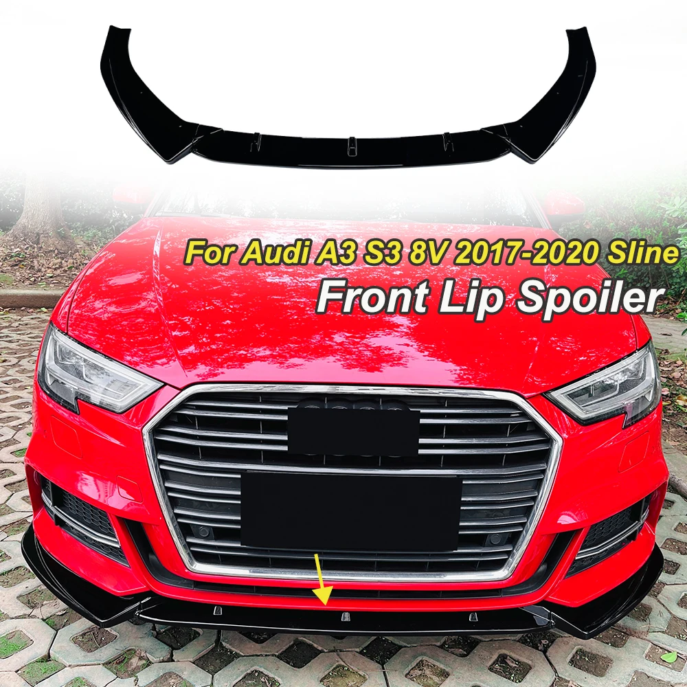 Front Lip Spoiler Front Bumper Shovel Modification Small Surround Spoiler Car Body Kit For Audi A3 S3 8V 2017-2020 Sline
Front Lip Spoiler Front Bumper Shovel Modification Small Surround Spoiler Car Body Kit For Audi A3 S3 8V 2017-2020 Sline