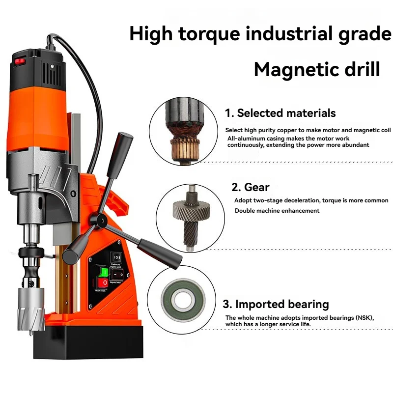 6000RE 1980 Вт электрическая настольная магнитная дрель диапазон нарезания резьбы M6-M26 магнитная дрель инженерный специализированный сверлильный станок
6000RE 1980 Вт электрическая настольная магнитная дрель диапазон нарезания резьбы M6-M26 магнитная дрель инженерный специализированный сверлильный станок